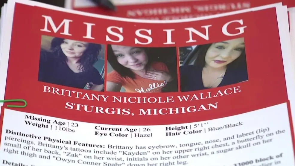 Brittany Wallace Shank missing person flyer photo